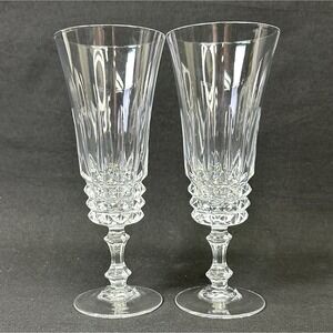 Cristal D'Arques, Durand Tuilleries Villandry Fluted Champagne Glasses, Set of 2